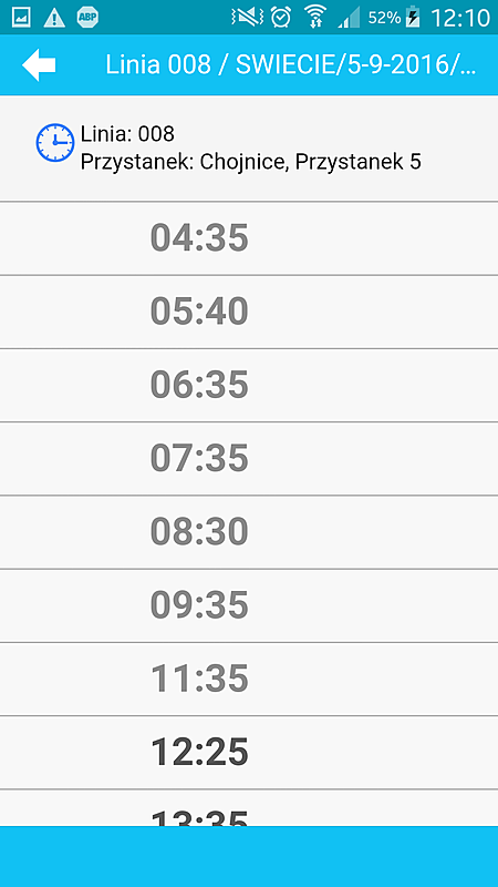 BUSOLA – rozkład jazdy
