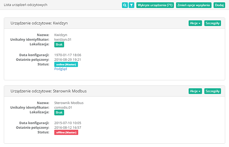 Demeter – konfiguracja i sterowanie