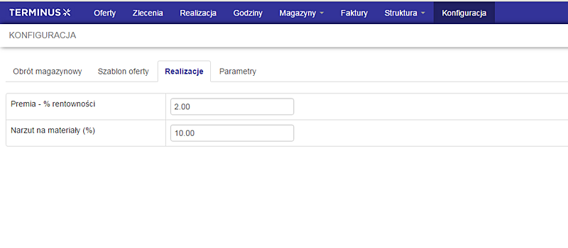 TERMINUS – analityka i parametry