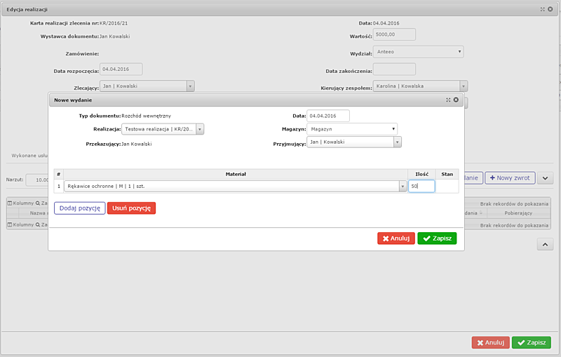 TERMINUS – wydanie na realizacji